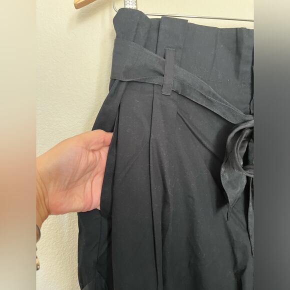 NWT Anthropologie Tiny Dojo Black High Waisted Minimalist Button Front Pants 14 - Picture 7 of 16